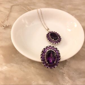 Amethyst Ring & Pendant